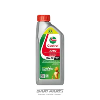 10W-30 CASTROL ACTIVE 4T API SL / JASO MA-2 BIKE ENGINE MOTOR OIL GENUINE BUY FROM GARIPARTS